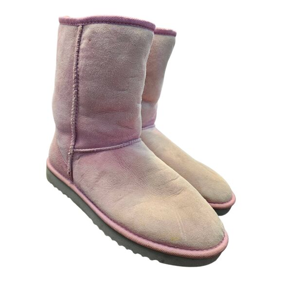UGG Pink Classic Shorts Boots Womens Size 10 - Picture 2 of 10
